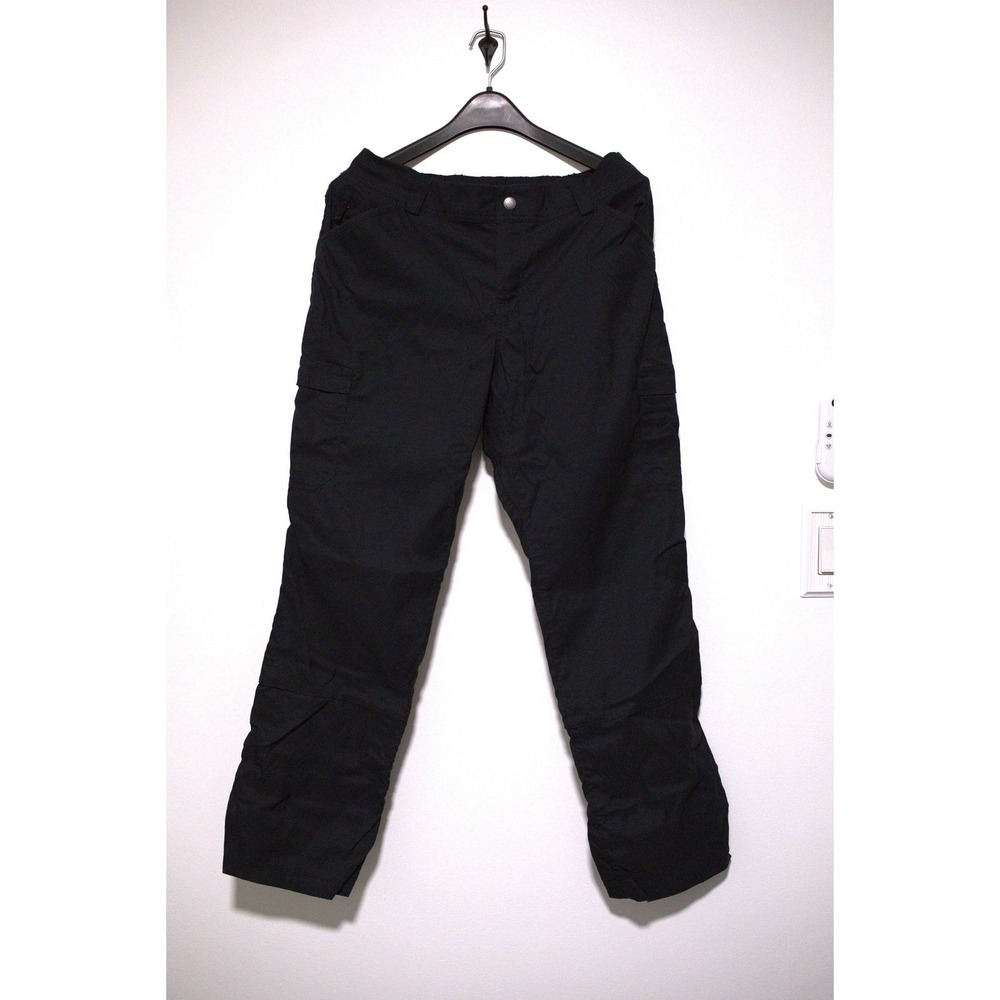 Duluth Trading Co Black Cargo Pants Mens 12x31 Straight Leg Multi Pocket Work